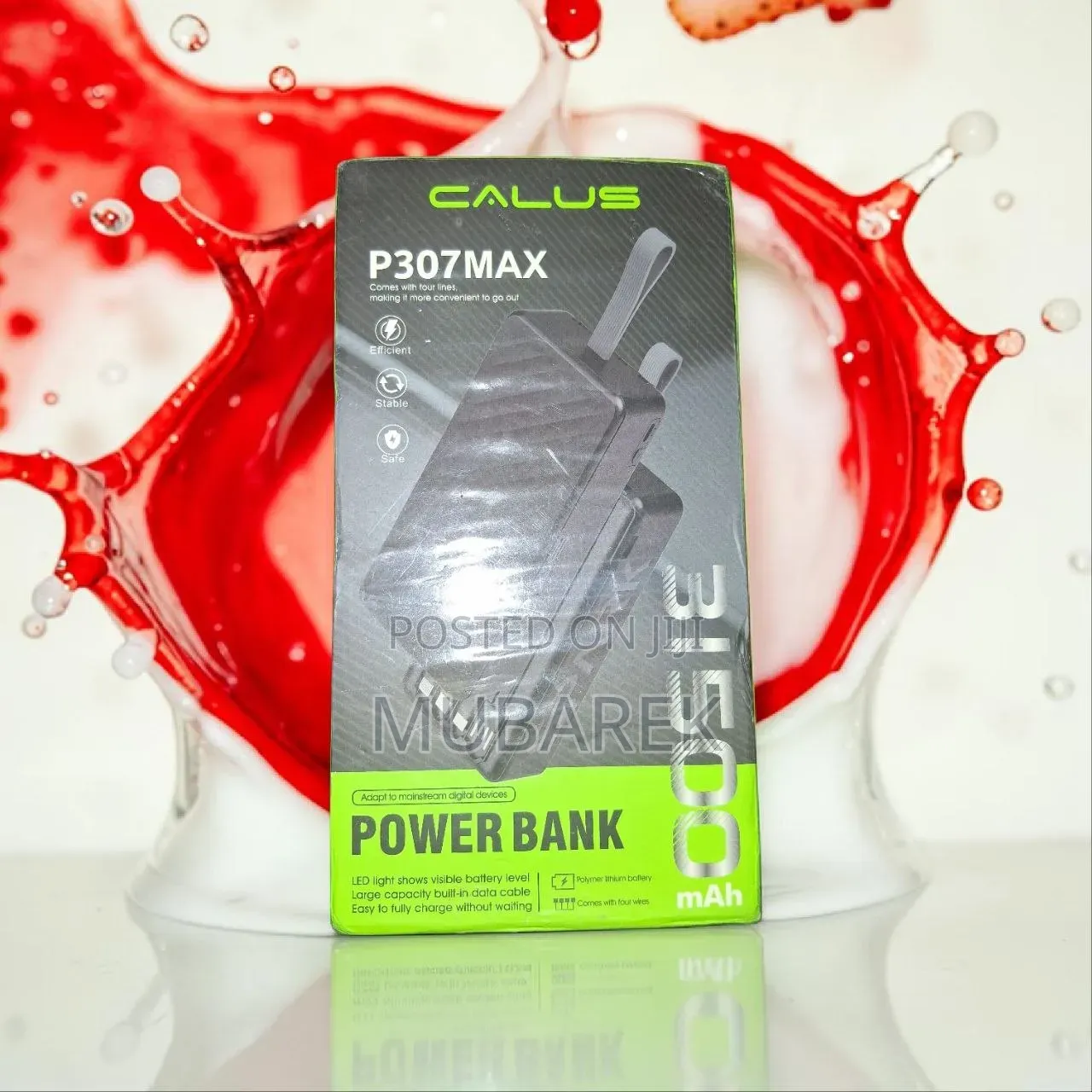 Super Durable CALUS Power Bank31,BannAh–Ideal Para Viaje Y Emergencias