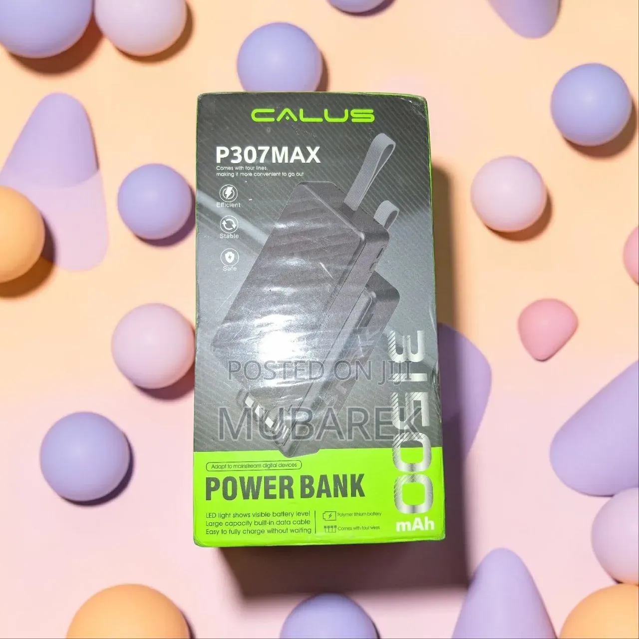 Ultra-Capacity CALUS PowerBank–31,500mAh Para Múltiples Cargas Rápidas