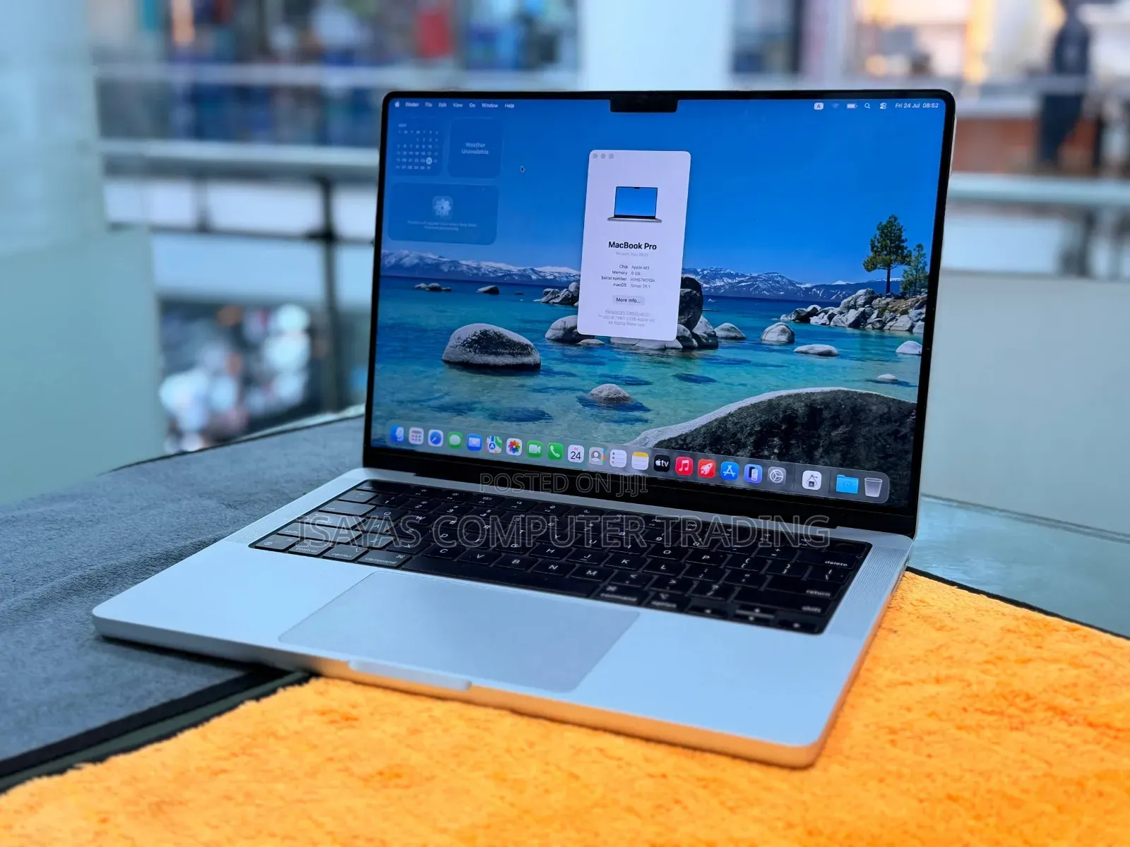 New Laptop Apple MacBook Pro 2023 M3 8GB Intel Core i9 SSD 512GB