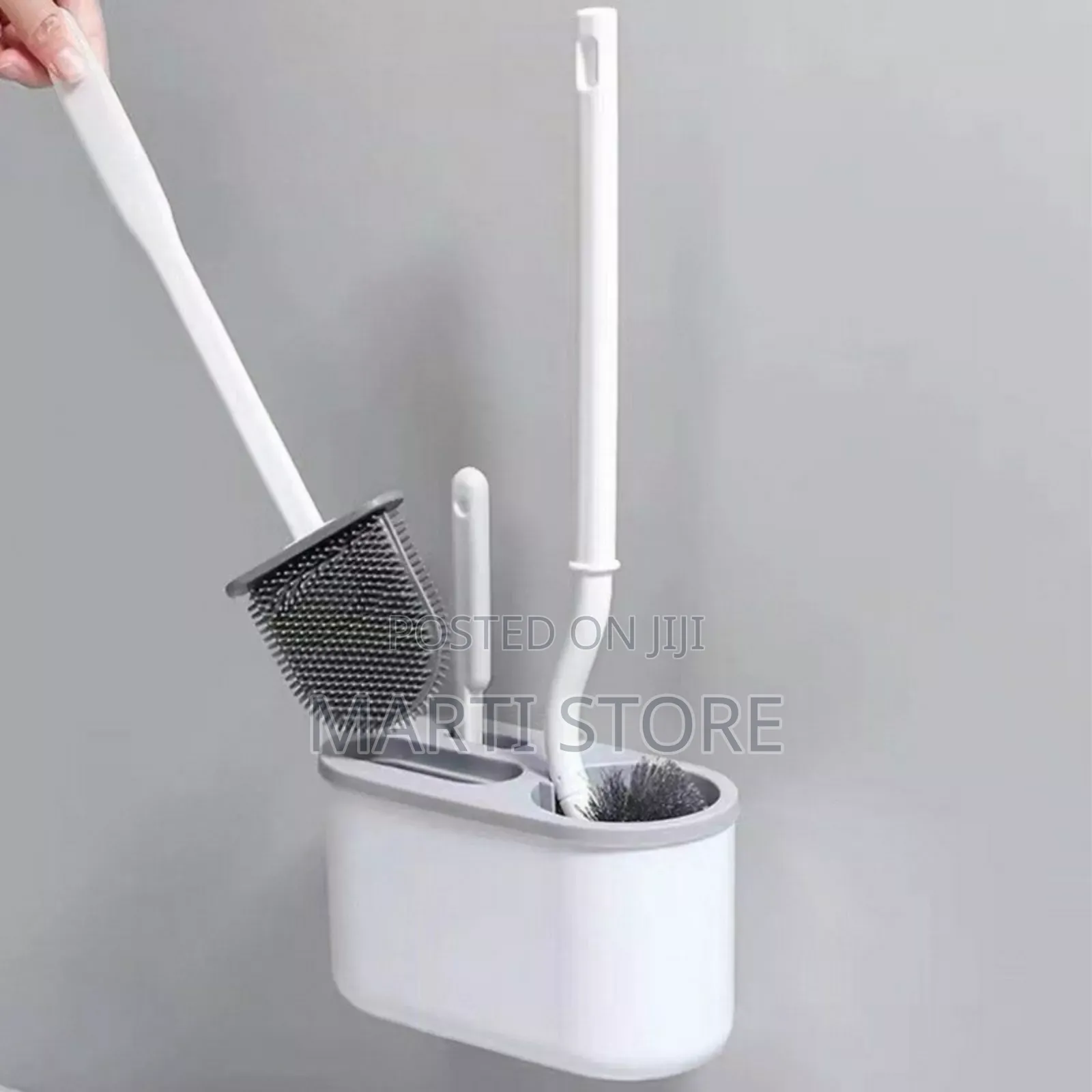 3 in 1 Factory Detachable Handle Toilet Cleaning Brush Set