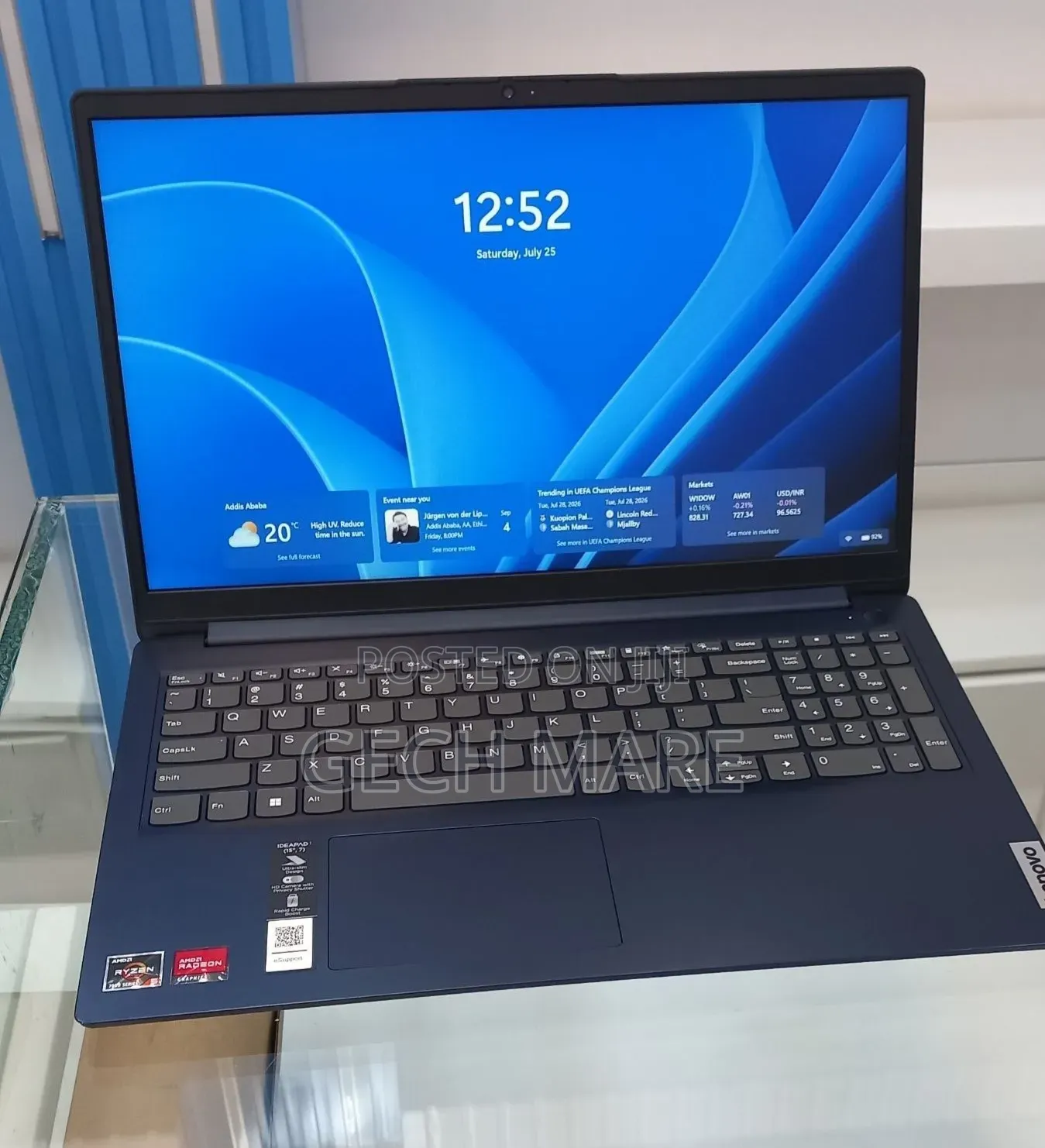 New Laptop Lenovo Ideapad 3 16GB AMD Ryzen 5 SSD 256GB