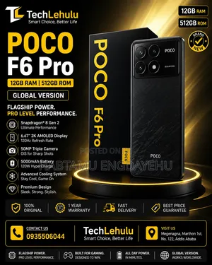 New Xiaomi Poco F6 Pro 512 GB Black
