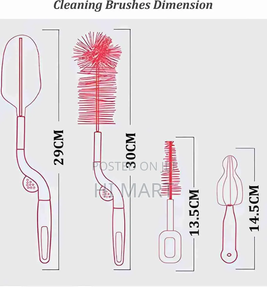 4pcs Baby Bottle and Nipple Brush