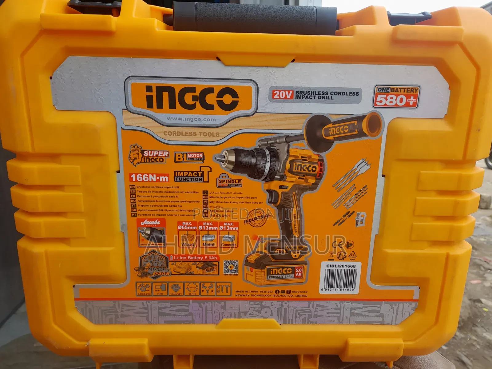 Ingco Chargebl Drill Brushless166n 5A