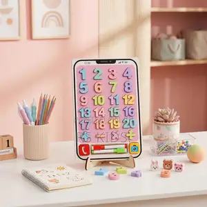 2 in 1 Number Wooden Board Tracing Board