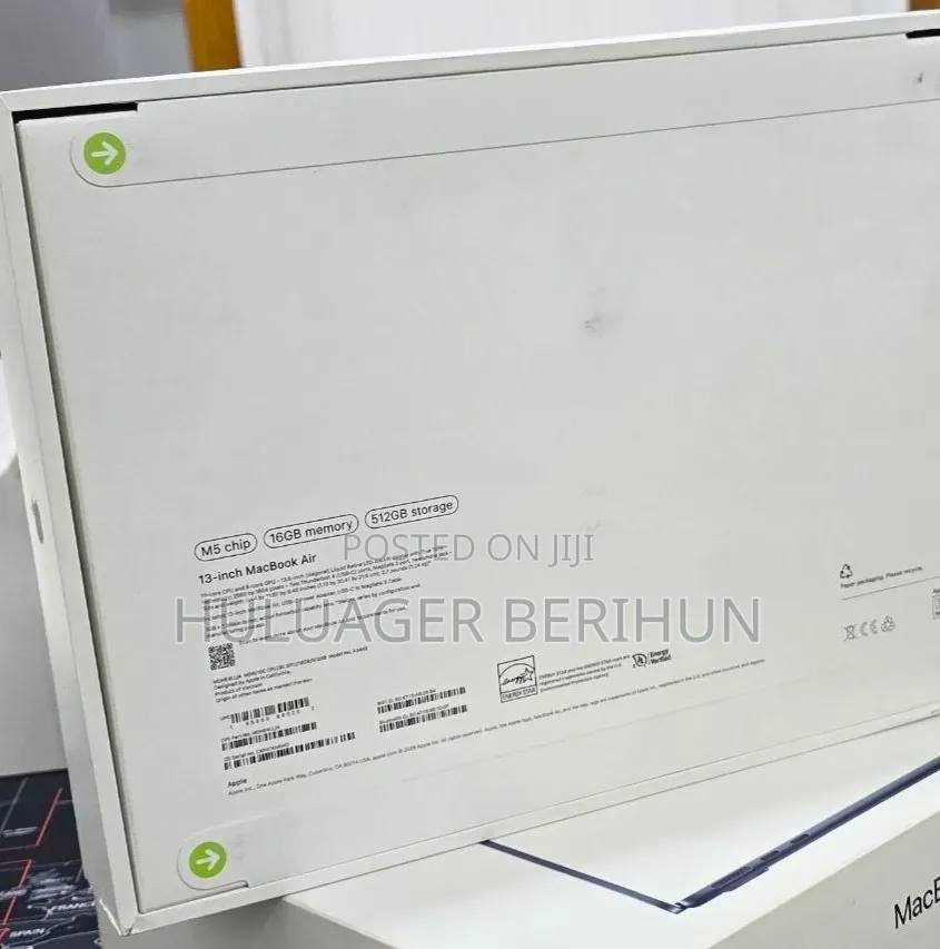 New Laptop Apple MacBook Air 2026 M5 16GB Apple M5 SSD 512GB