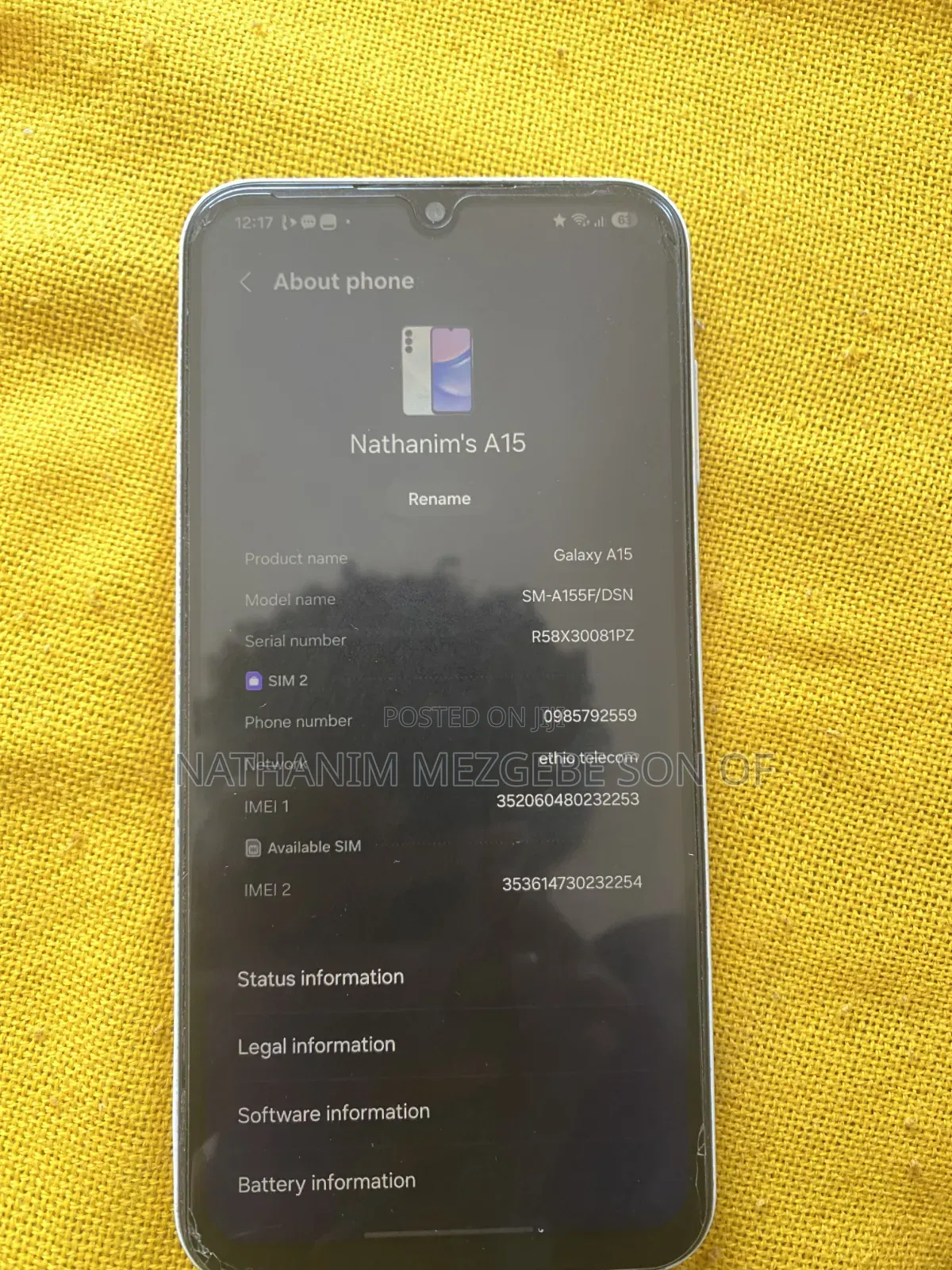 Samsung Galaxy A15 128 GB White