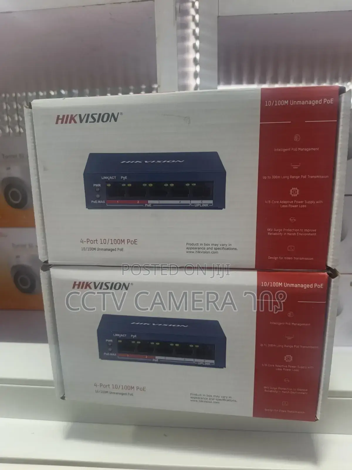 Hikvision 4 Port 10/100 Poe Switch