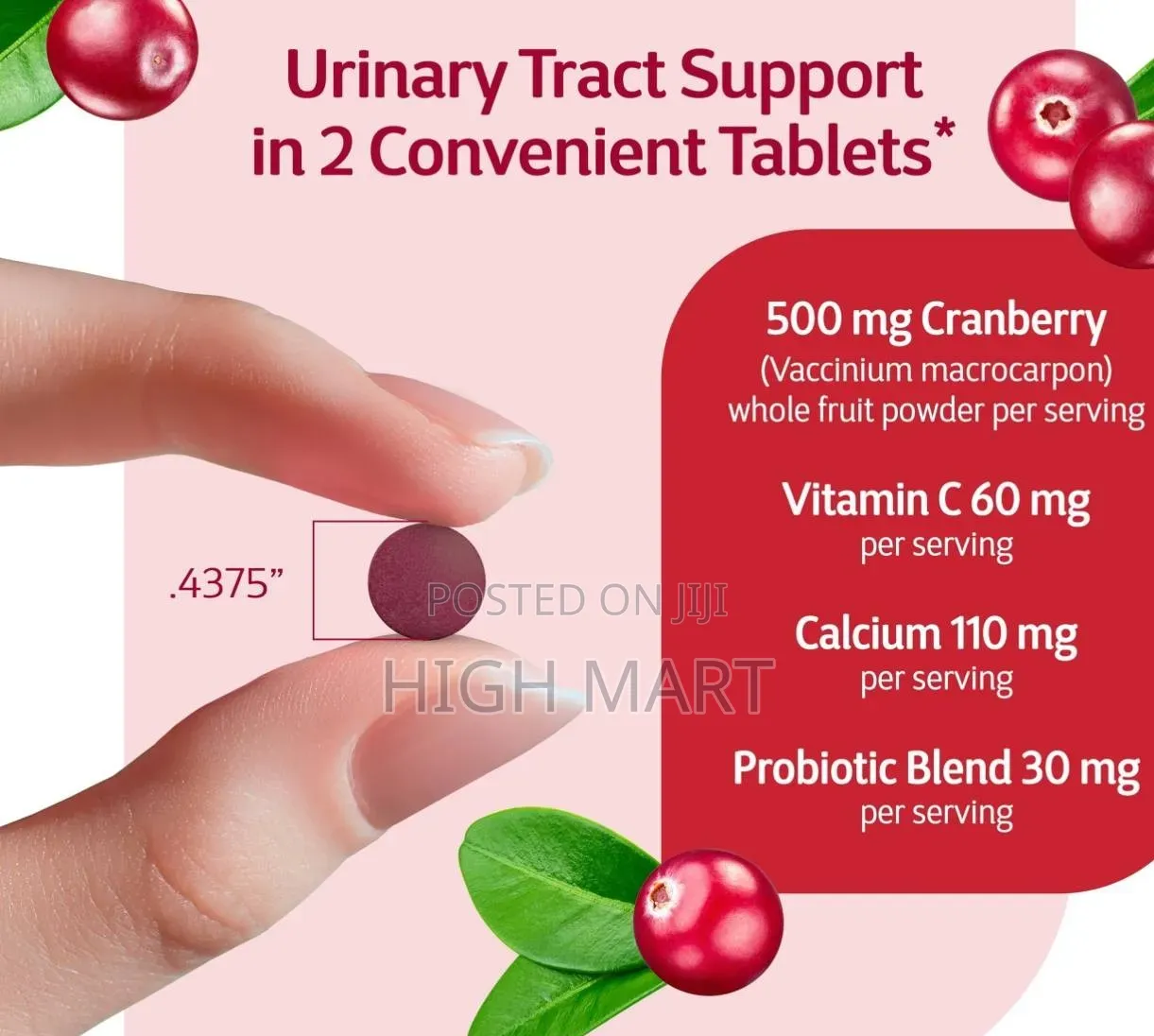 21st Century Cranberry Plus Probiotic Tablets