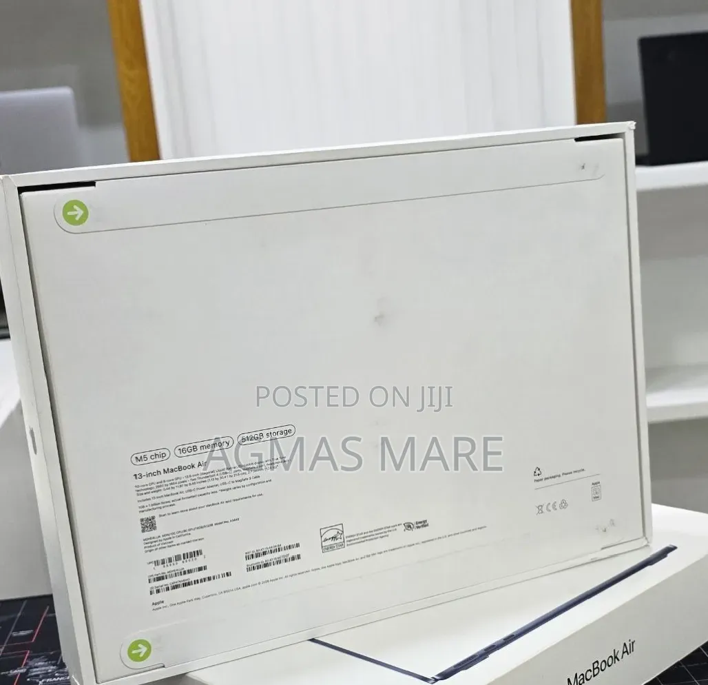 New Laptop Apple MacBook Air 2026 M5 16GB Apple M5 SSD 512GB
