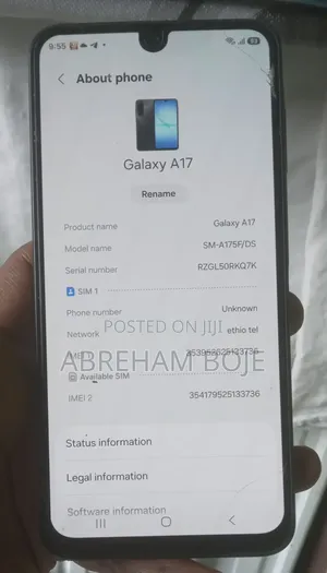 New Samsung Galaxy A17 128 GB Black