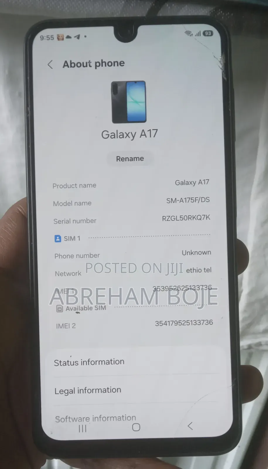 New Samsung Galaxy A17 128 GB Black