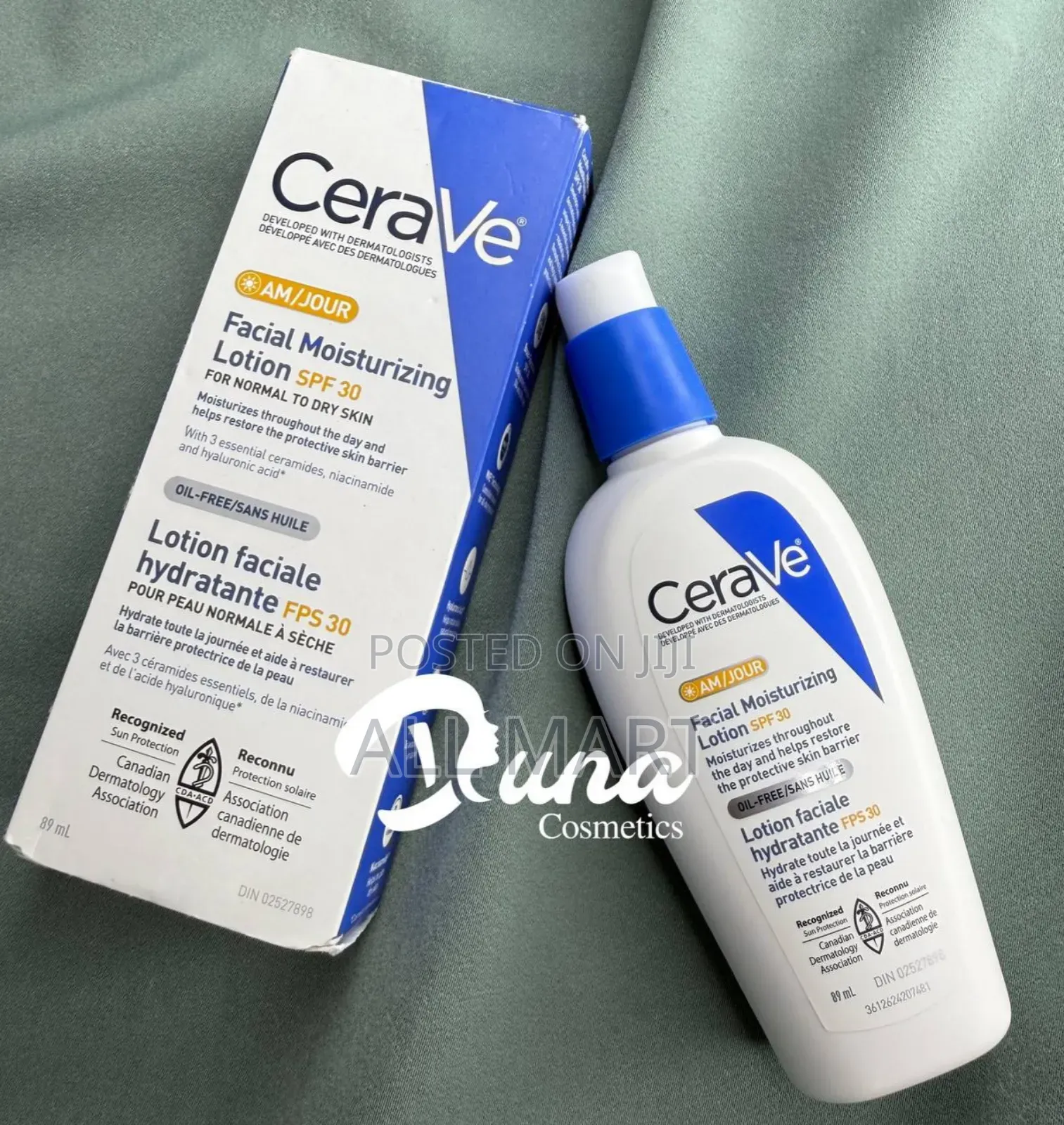 CeraVe AM Facial Moisturizing Lotion With SPF 30, Oil-Free Face