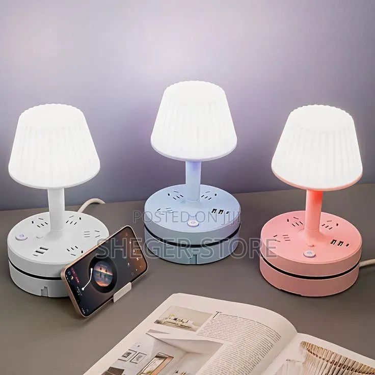 All in One Table Lamp Socket Charge Your Device Without Extra Adaptors