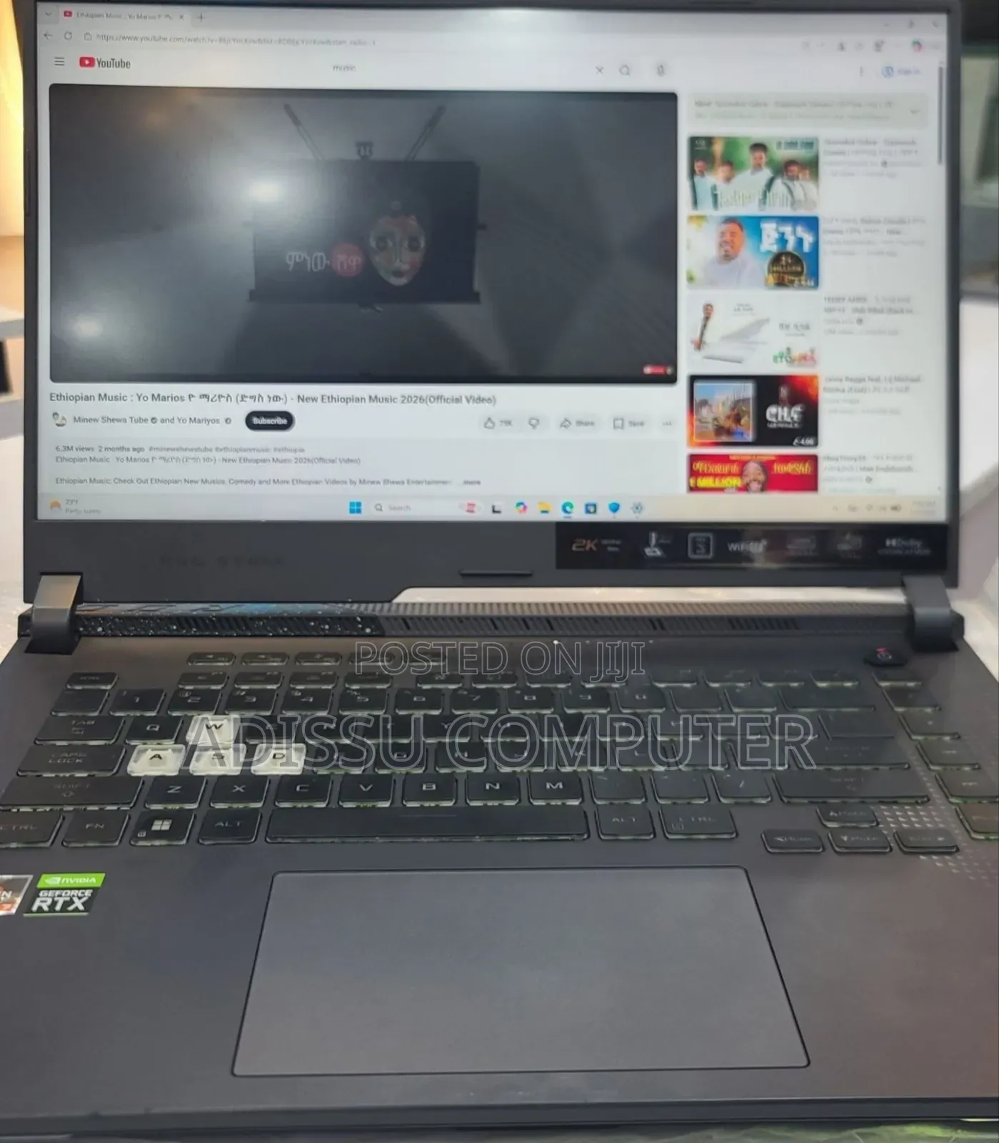 New Laptop Asus ROG Strix G15 16GB AMD Ryzen 7 SSD 512GB