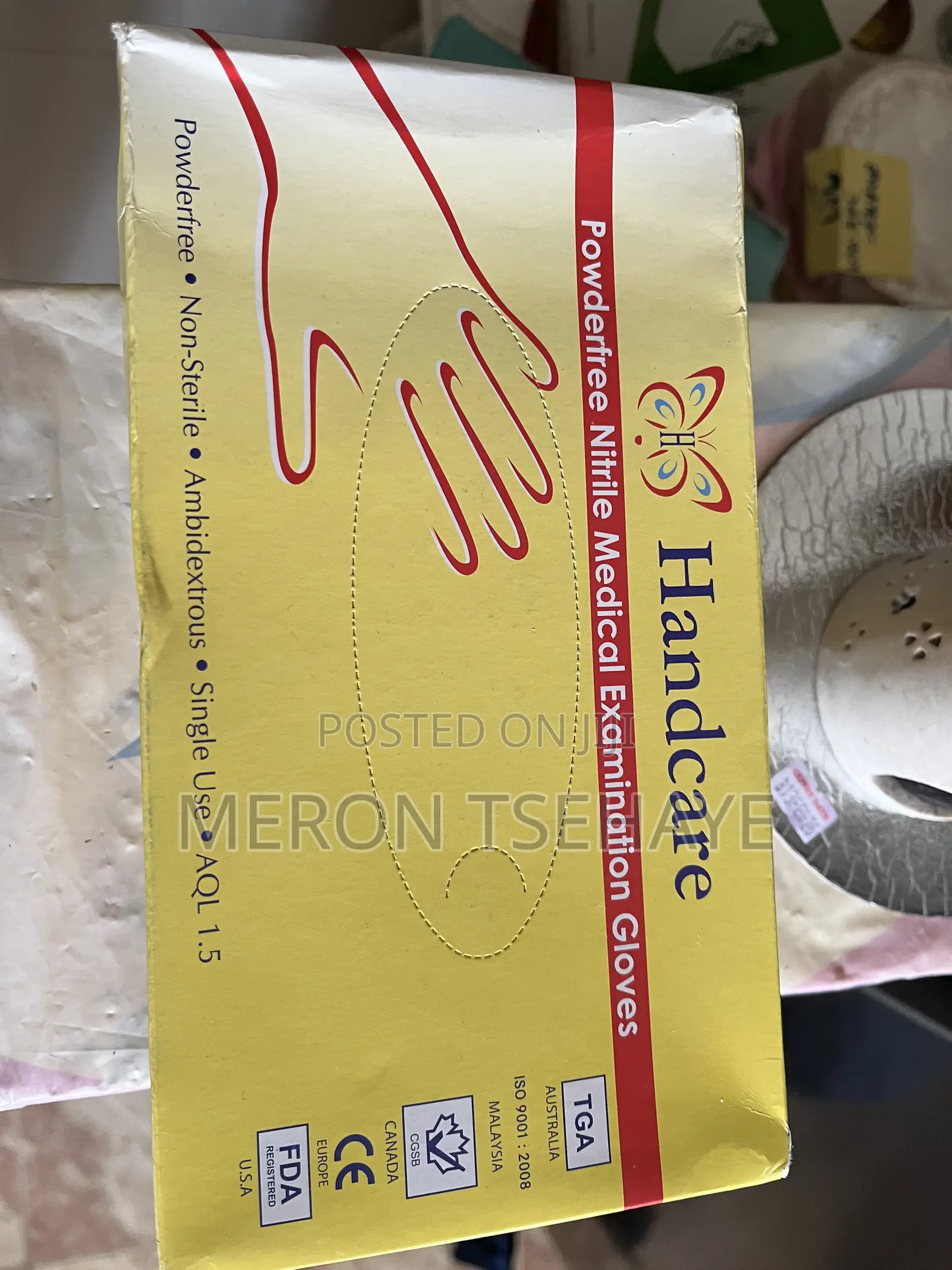 Powder Free Nitrile Medical Examination Gloves