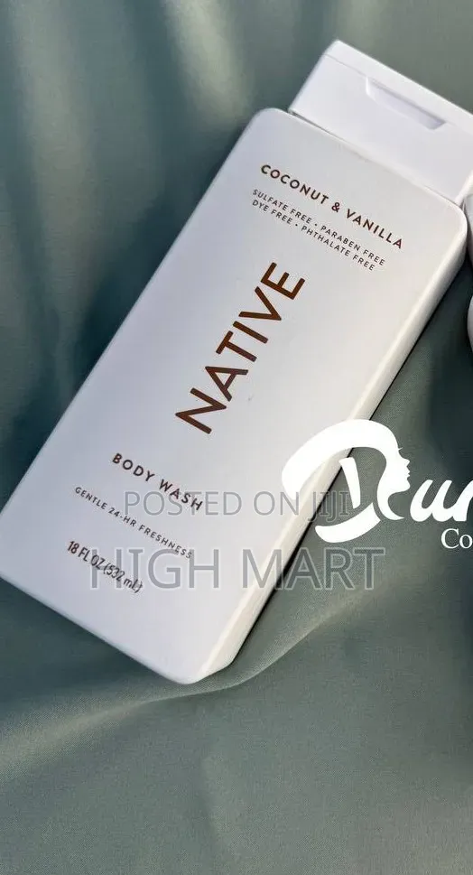 Native Coconut and Vanilla Shower Gel and Body Wash