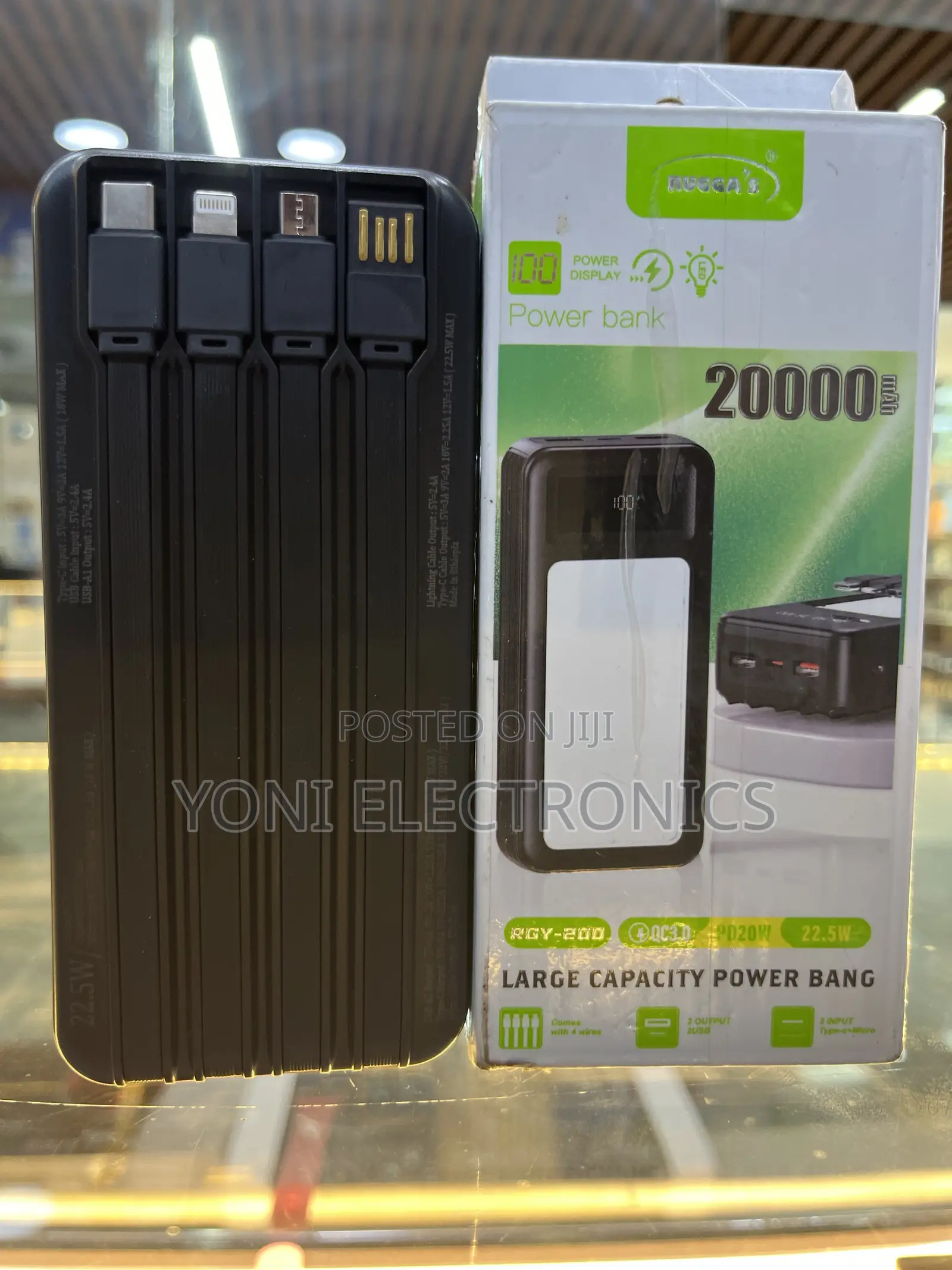 RUGGA'S 20000mAh Power Bank (RGY-200)