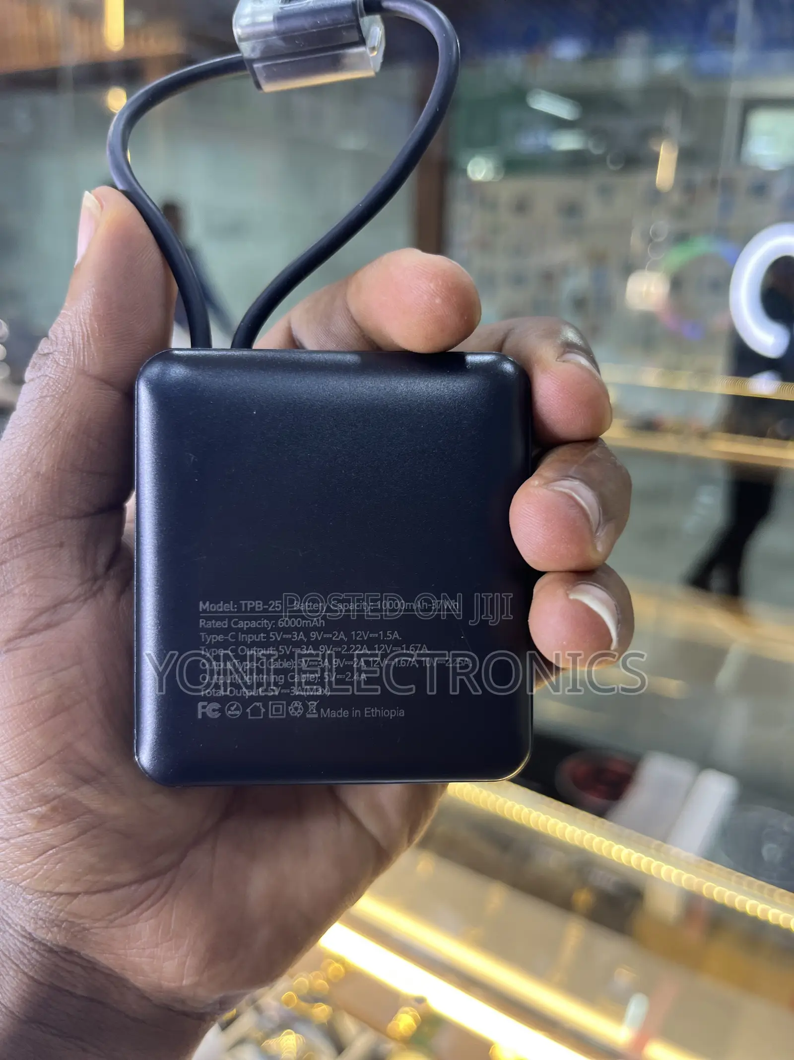 T-Max 22.5W Fast Charging Power Bank With Digital Display