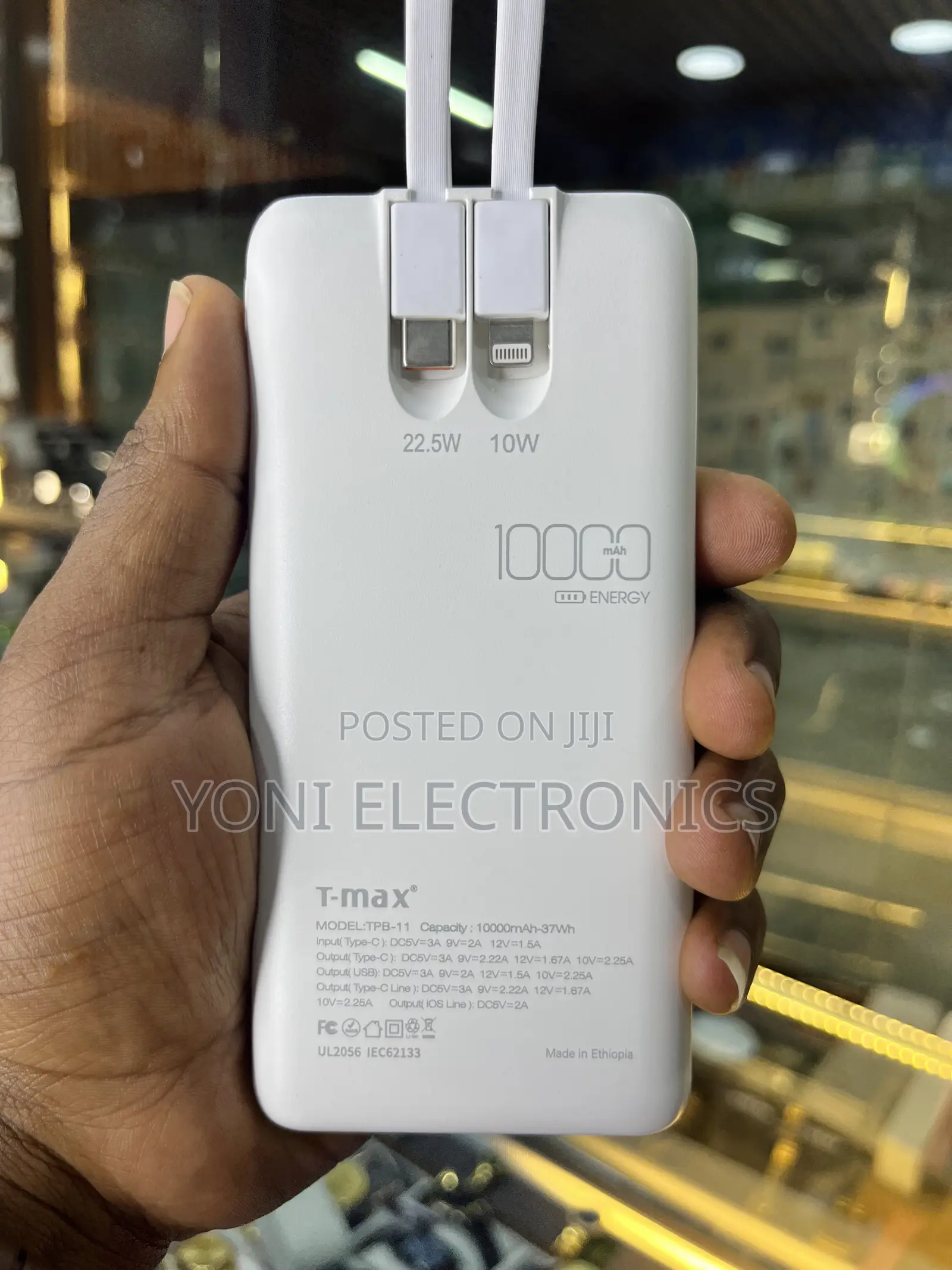 Max 10000mAh 22.5W Fast Charging Power Bank