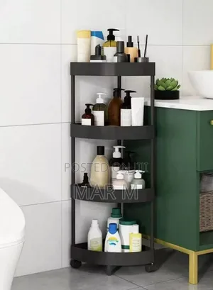 4 Tier Moveable Corner Storage Rack