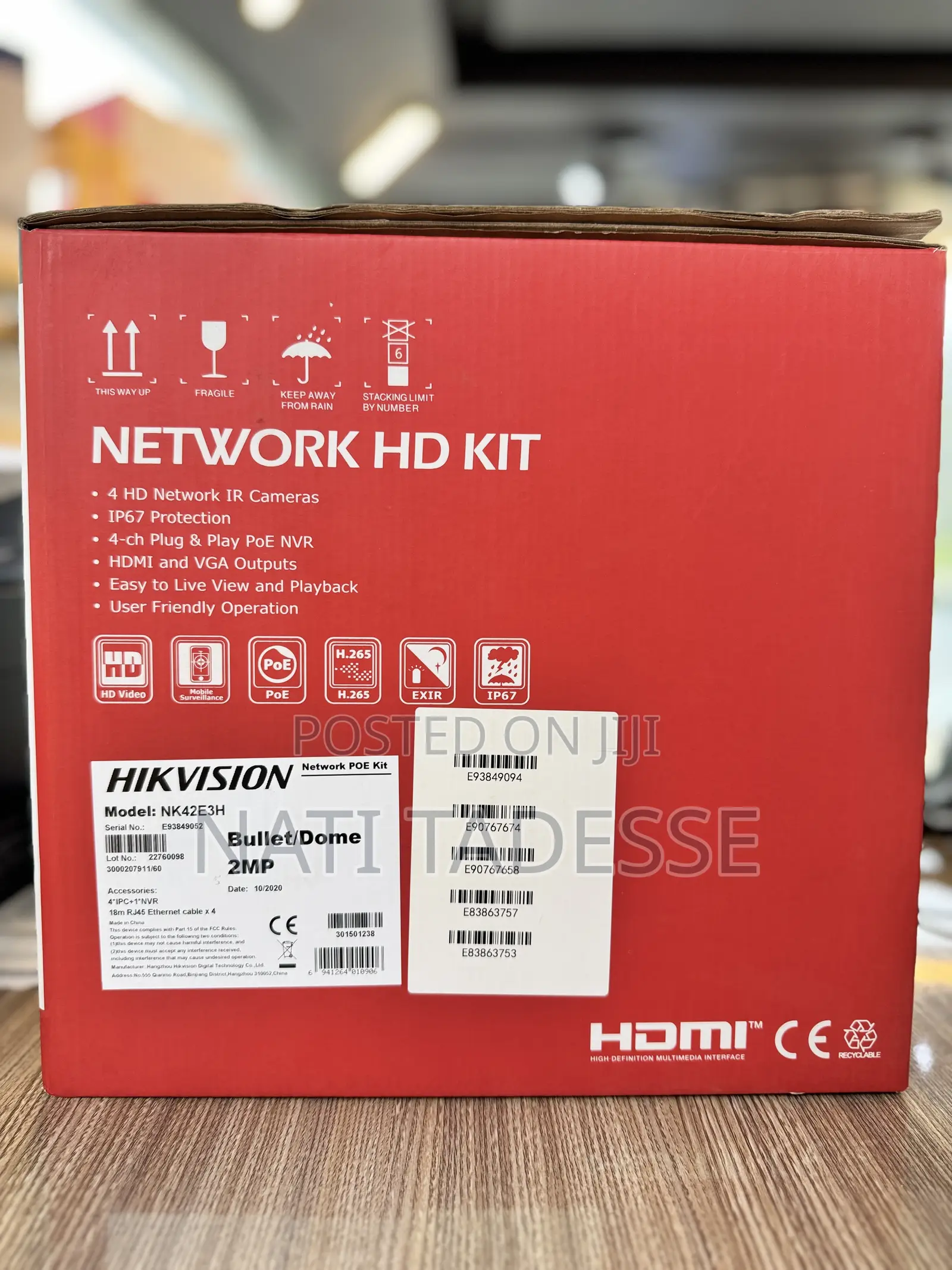 Hikvision 4 Channel IP KIT