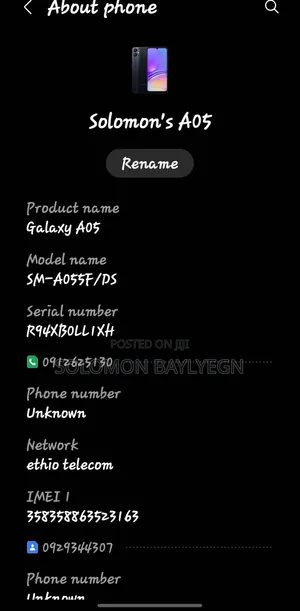 Samsung Galaxy A05 64 GB Blue