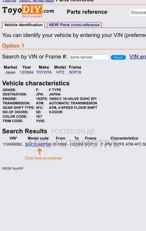 Toyota Vitz 2004 Silver