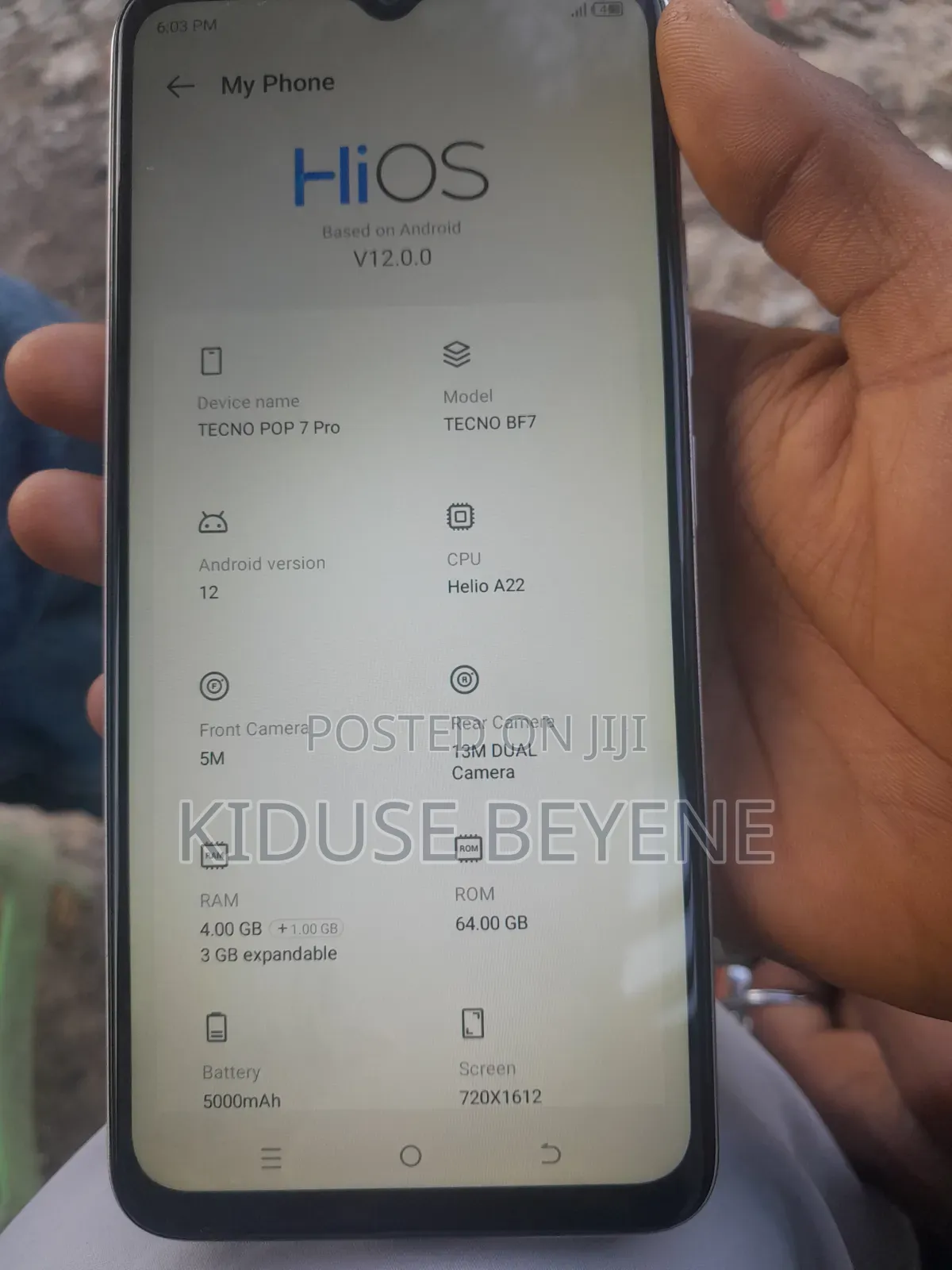 New Tecno Pop 7 64 GB Silver