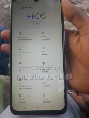 New Tecno Pop 7 64 GB Silver