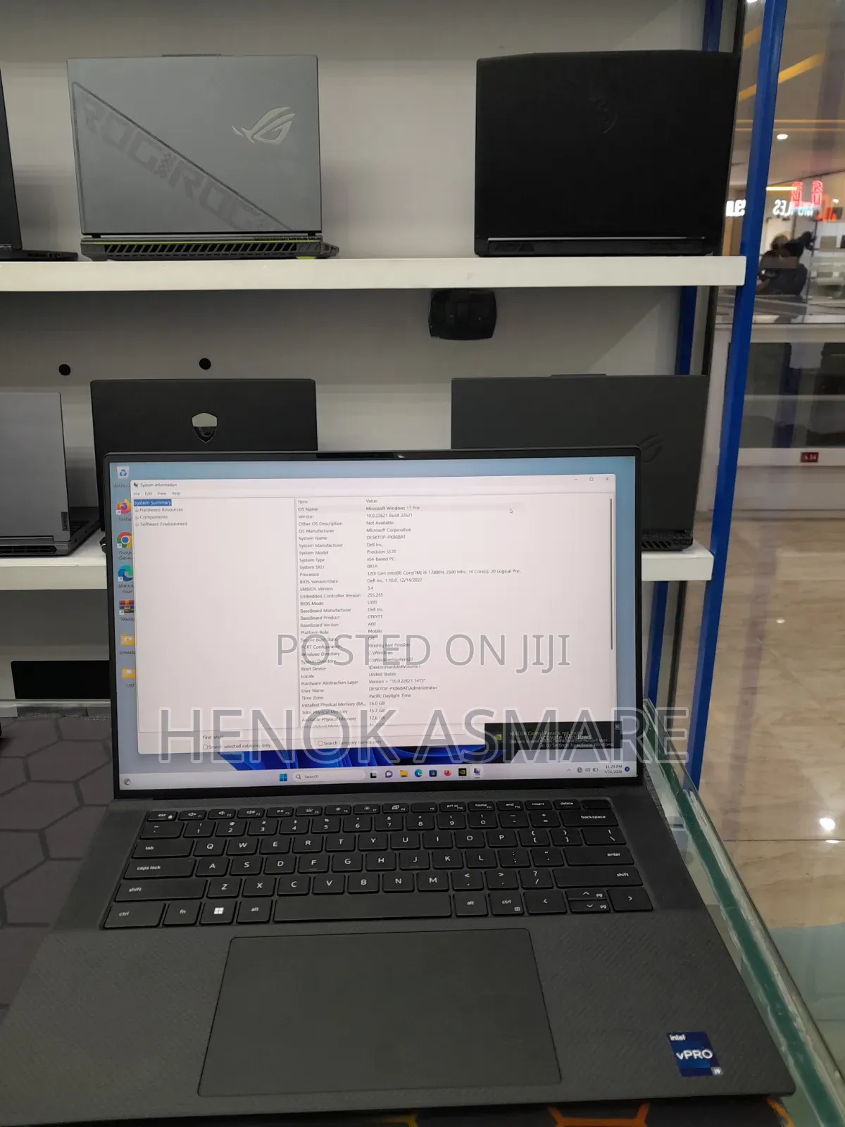 New Laptop Dell Precision 5570 16GB Intel Core i9 SSD 512GB