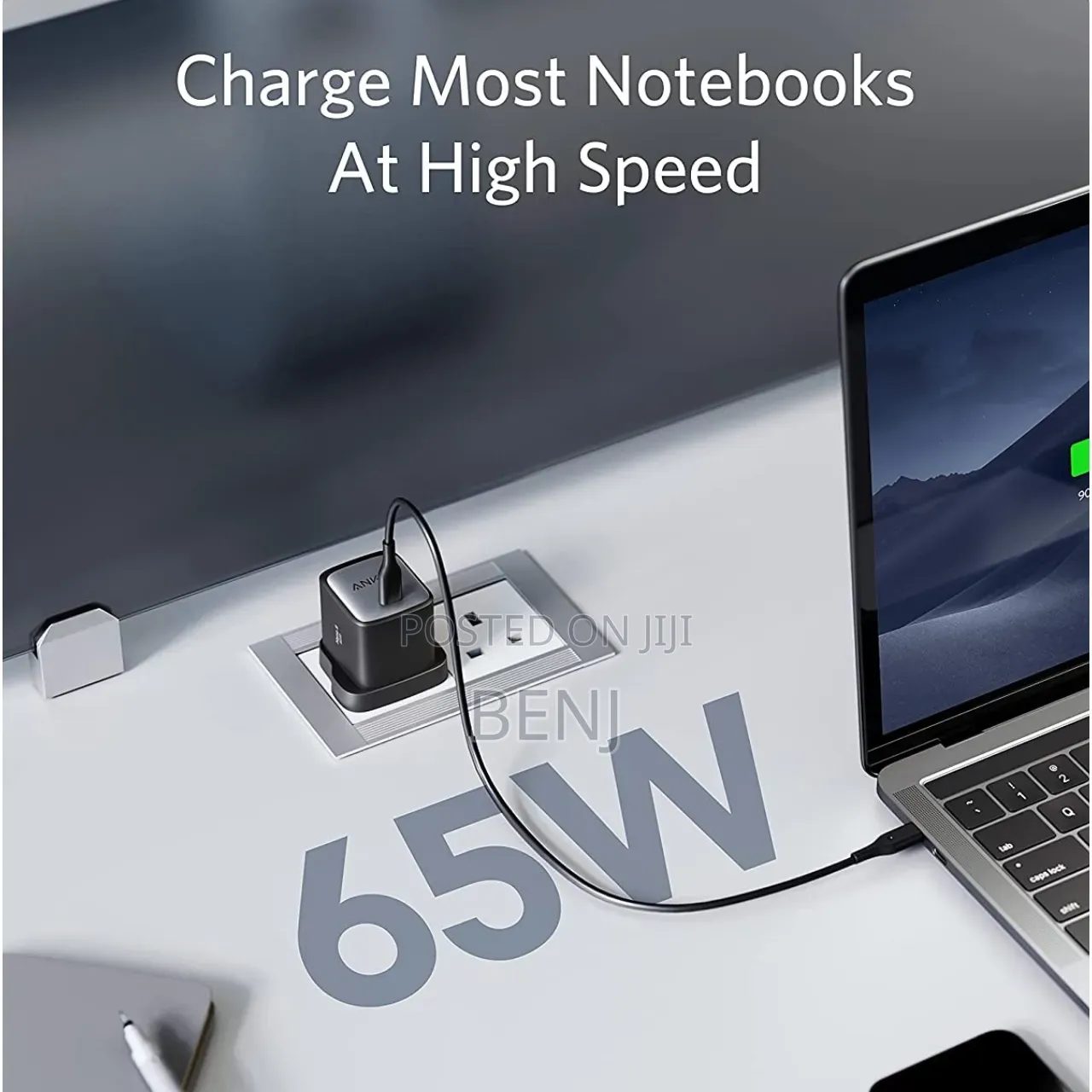 Anker 715 Charger | Nano II 65W | Fast Charging | Compact | PowerIQ 3