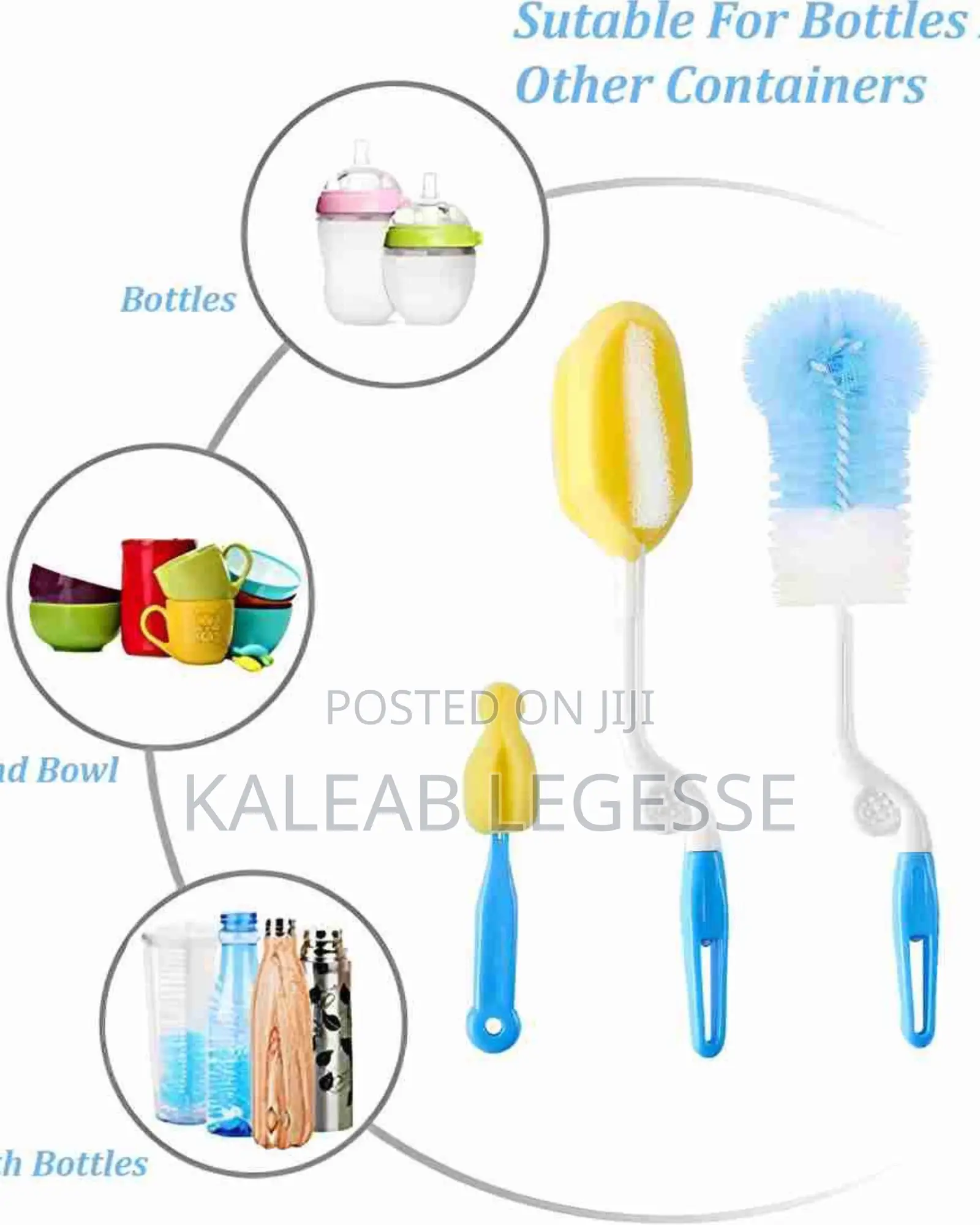  4 Pieces Bottle and Nipple Brush