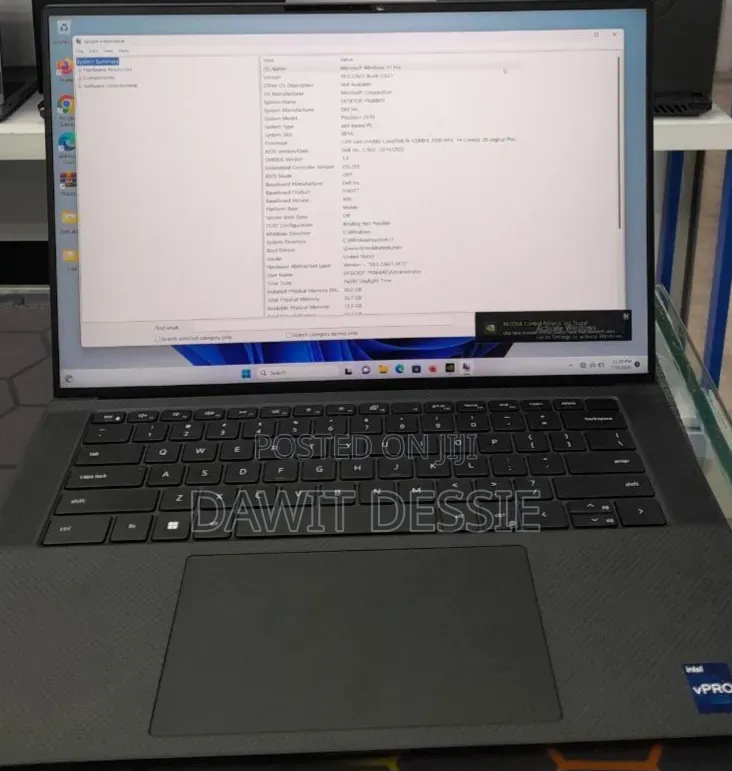 New Laptop Dell Precision 5570 16GB Intel Core i9 SSD 512GB