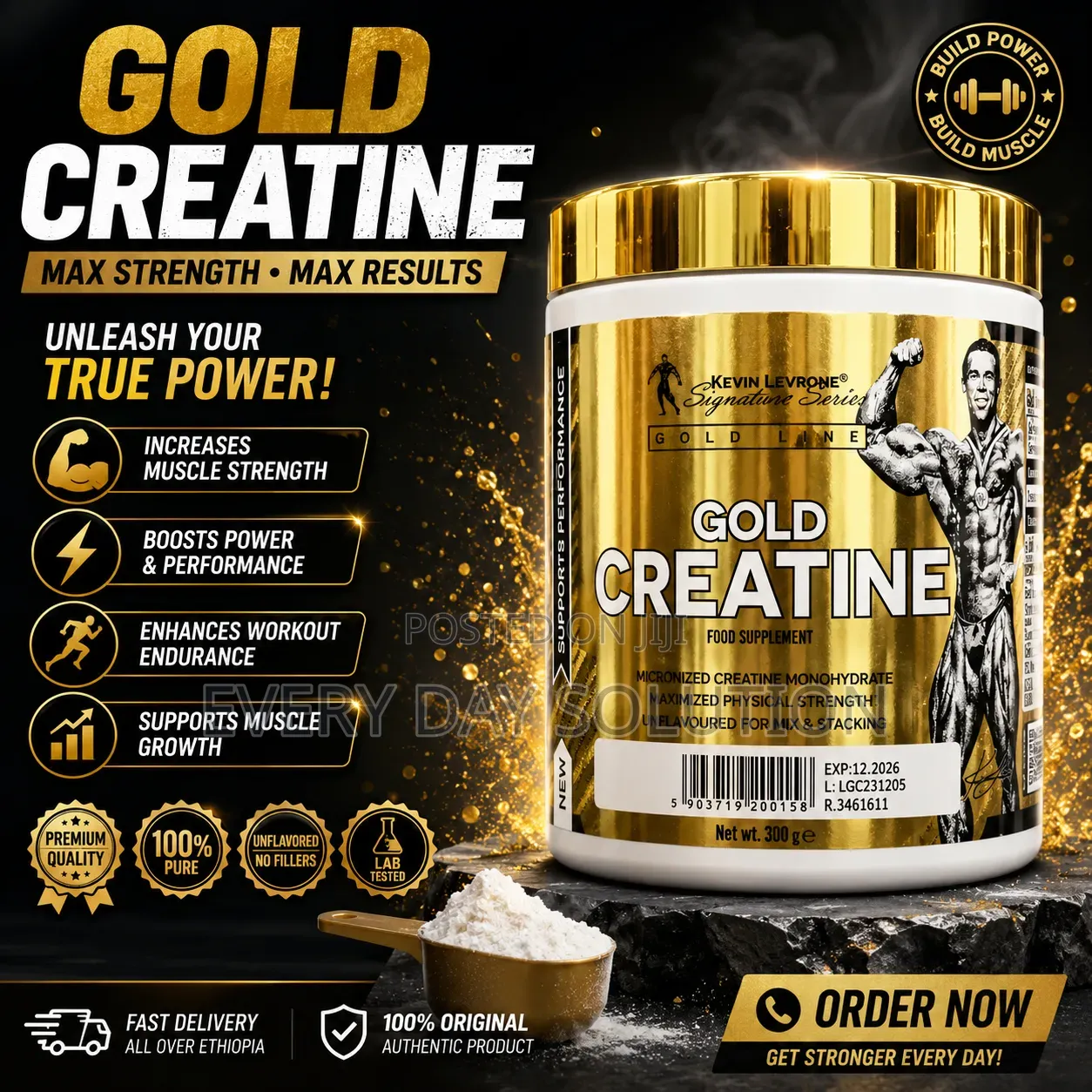 Gold Creatine – 300g | 5g Creatine