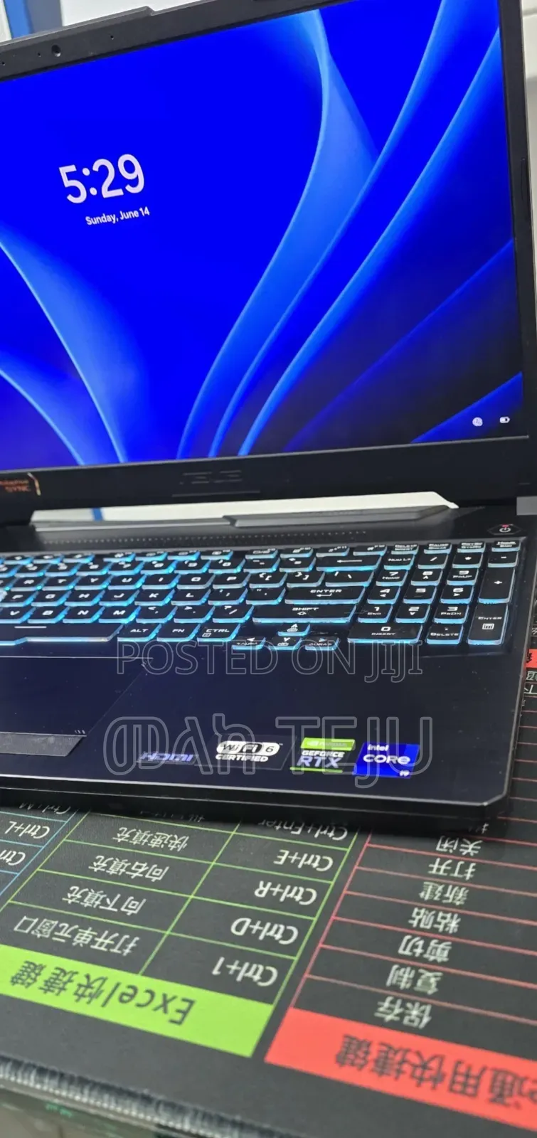 New Laptop Asus TUF Dash F15 16GB Intel Core i9 SSD 512GB