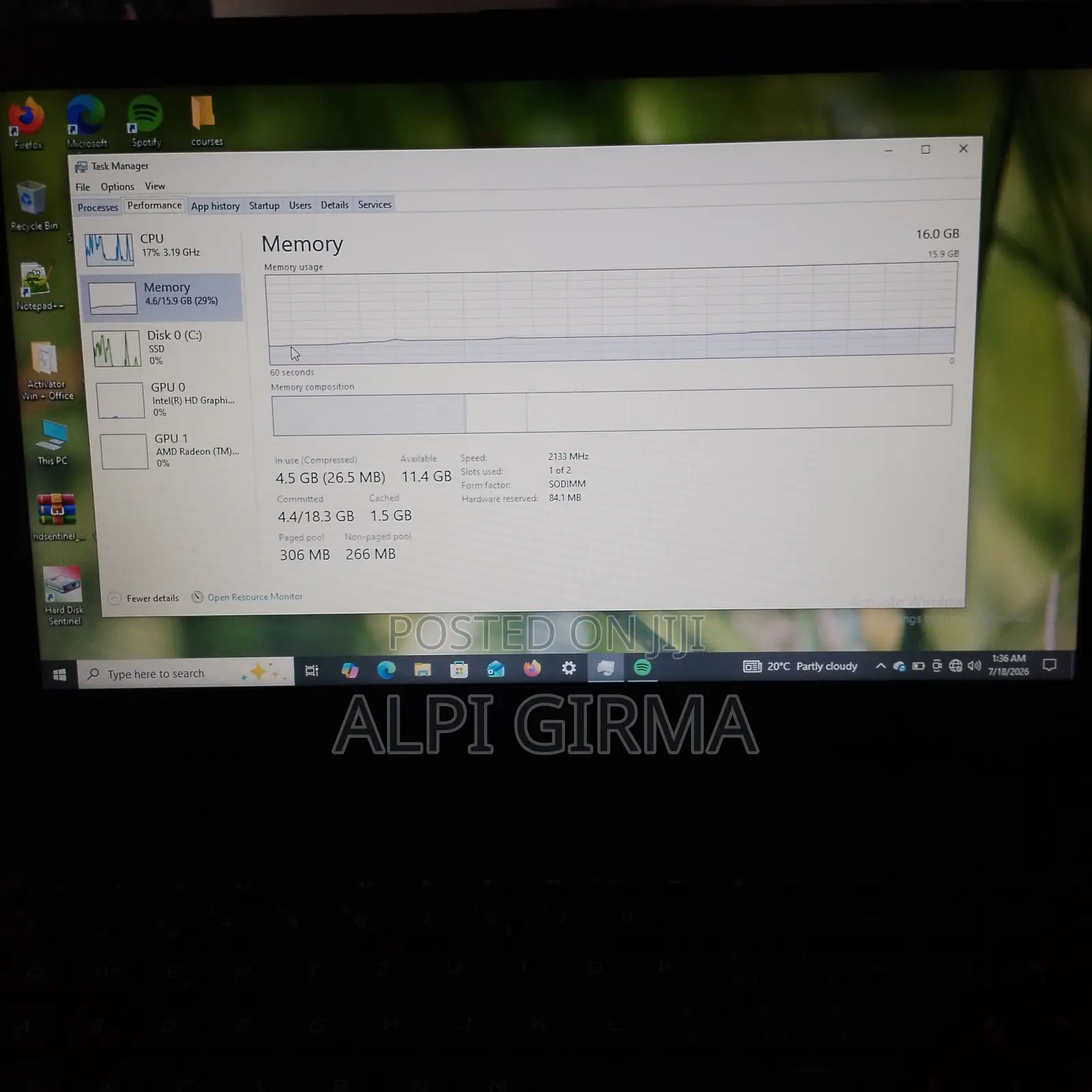 Laptop HP ProBook 450 G5 16GB Intel Core i7 SSD 512GB
