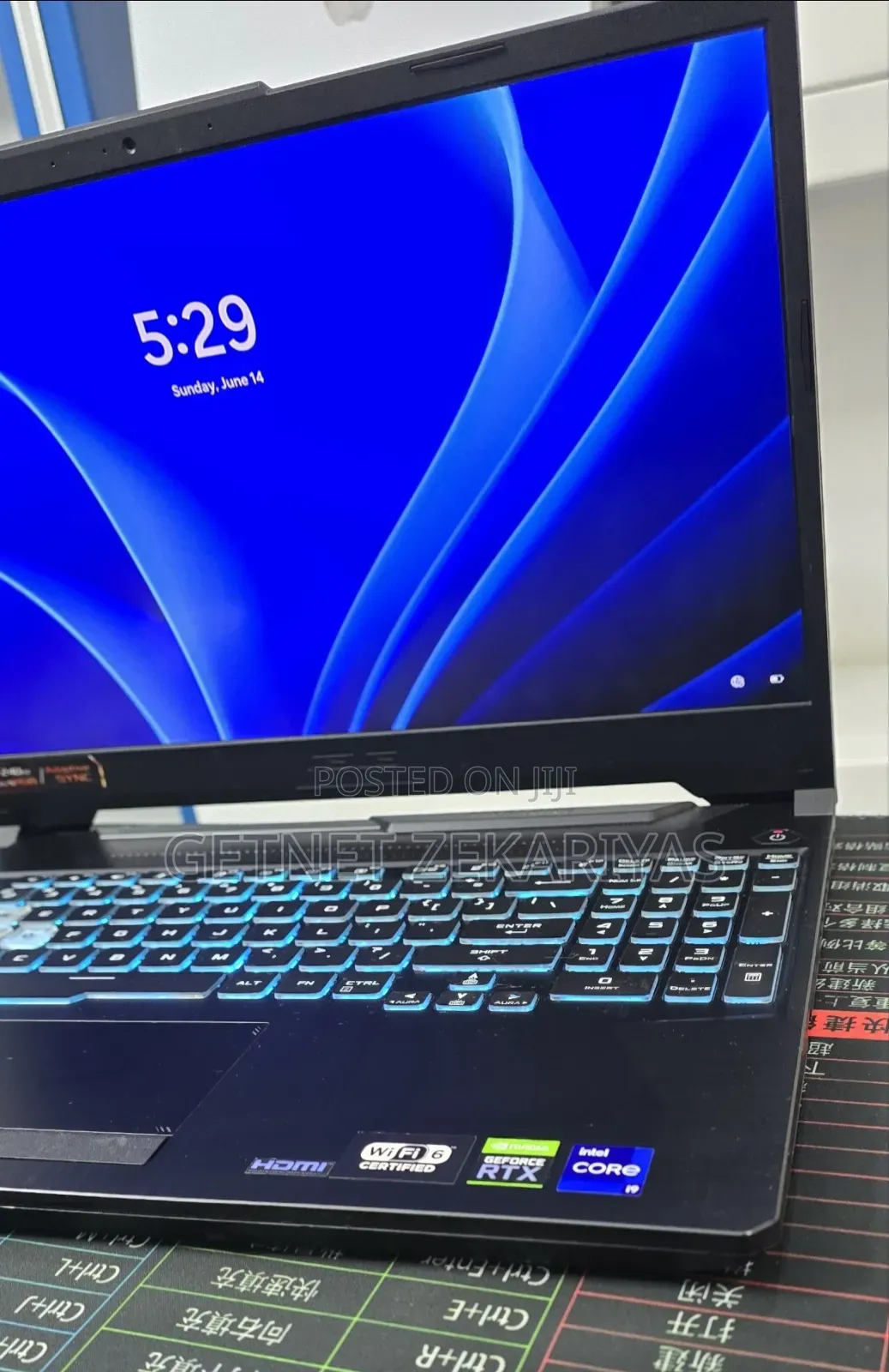 New Laptop Asus TUF Gaming A15 16GB Intel Core i9 SSD 512GB