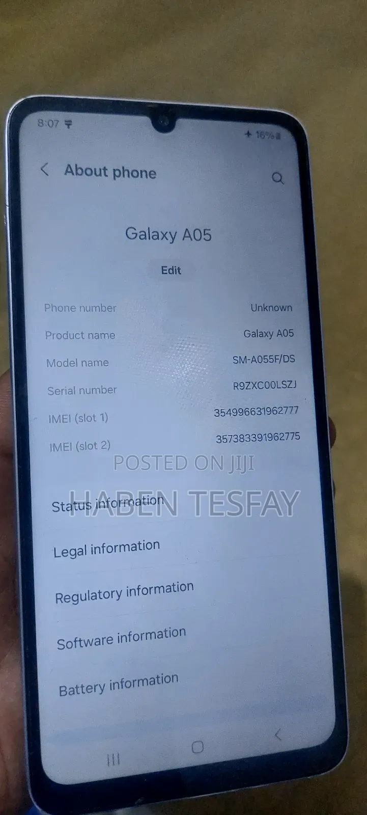 Samsung Galaxy A05 128 GB Purple