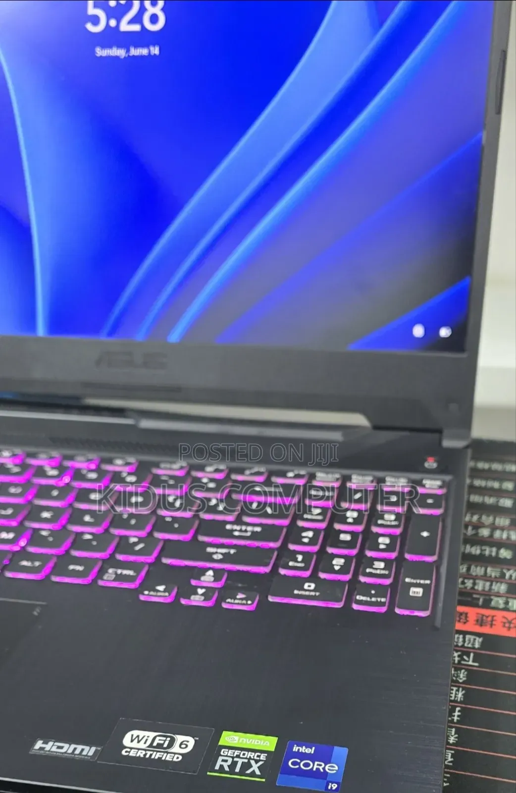 New Laptop Asus TUF Gaming A15 16GB Intel Core i9 SSD 512GB
