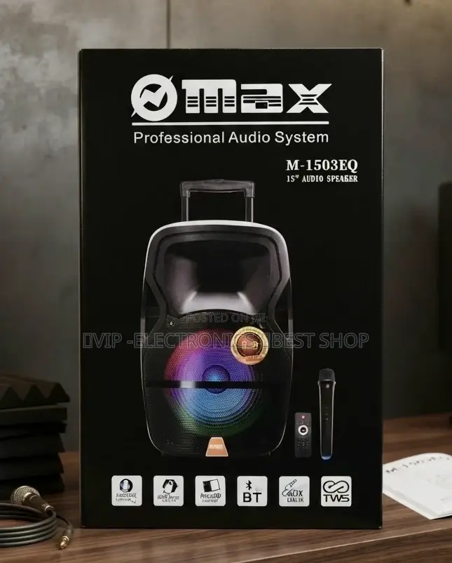 MAX Speaker 15-Inch Professional Audio System. Featuring a Large