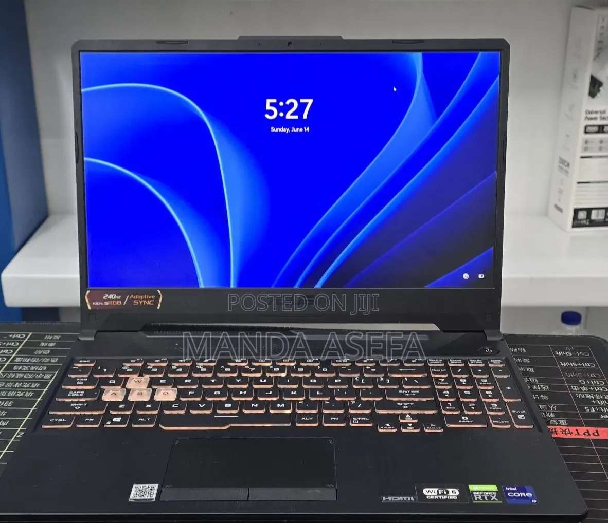 New Laptop Asus TUF Gaming F15 16GB Intel Core i9 SSD 512GB
