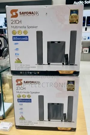 Sayona Multimedia Speaker System 2.1 Channel Original Sayona