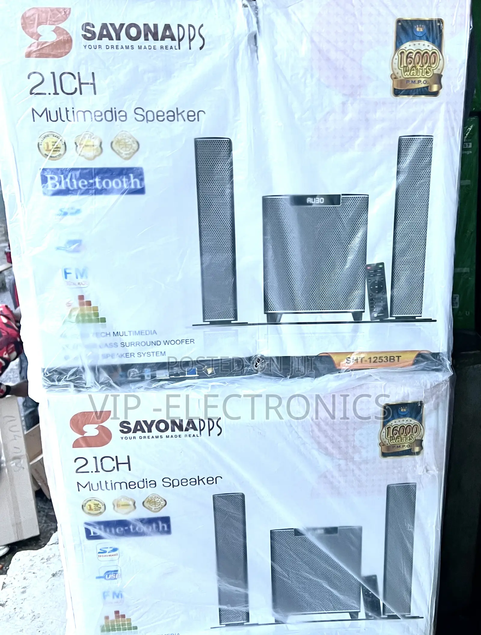 Sayona Multimedia Speaker System 2.1 Channel Original Sayona