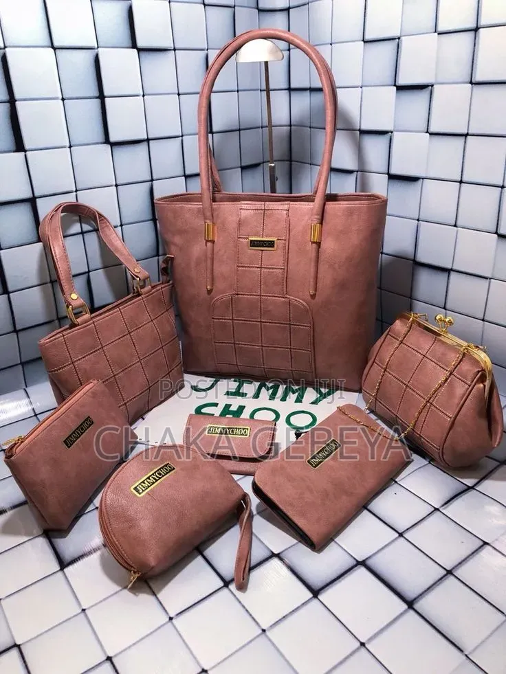Jimmy Choo 7pcs Combo – Bag + Wallet + Slings – Free Delivery