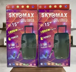 Sky Max Speaker 15-Inch Trolley Speaker. 1200W PMPO