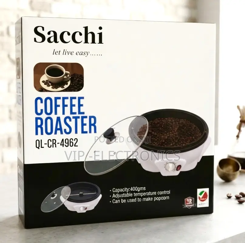 Saachi Coffee Roaster –400g Capacity With Adjustable Temperature