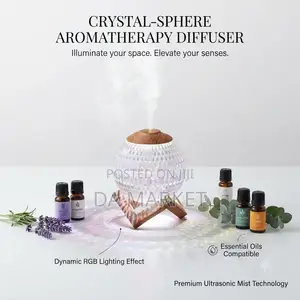 LED Crystal Ball Humidifier Diffuser