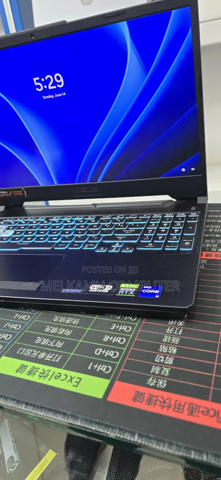 New Laptop Asus TUF Gaming F15 16GB Intel Core i9 SSD 512GB