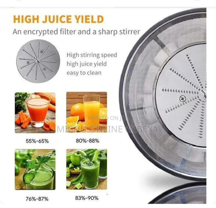 Sokany Juice Extractor አፕል፣ ስትሮበሪ፣ ብርቱካን፣ አናናስ ወዘተ ይፈጫል/Free Delivery